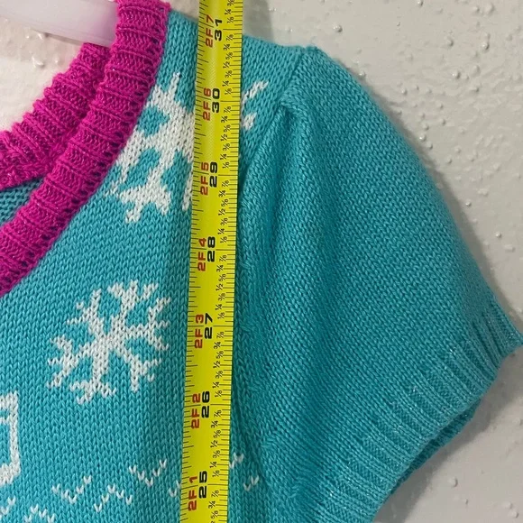 Trolls World Tour Trolls Girl's Poppy Sweater Knit Dress (Blue/Pink, 7-8) - Picture 12 of 14